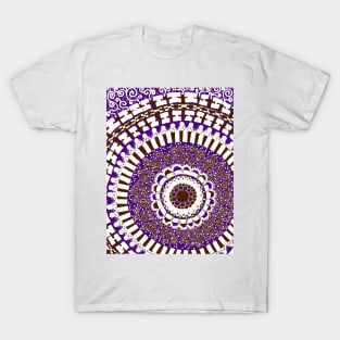 Purple and Brown Mandala T-Shirt